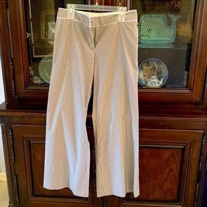 Women’s sz 10 Express dress pants. Wide leg brown & light blue great condition